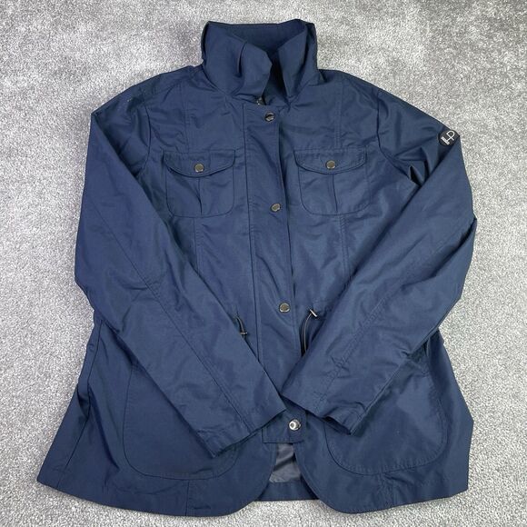 Horseware Lightweight Riding Jacket Women’s 10 Navy Blue Zip Pockets - Picture 1 of 16